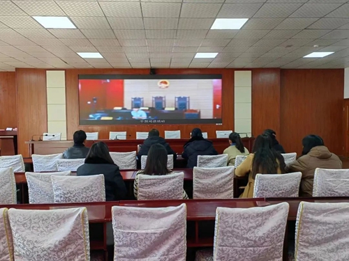 以案为鉴守初心 警钟长鸣知敬畏——炉霍县法院组织观看警示教育片